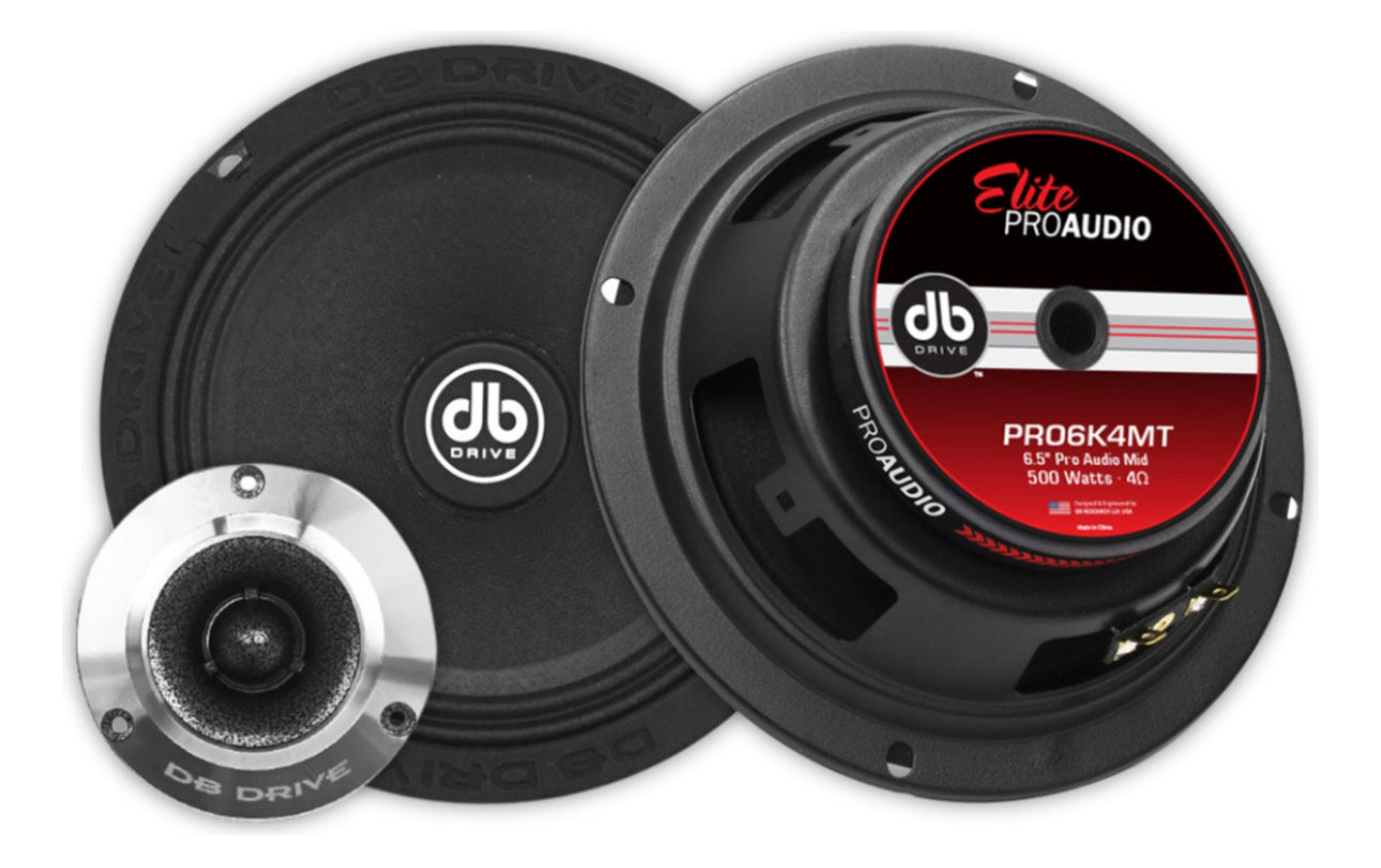 Set De Medios Para Open Show DB Drive PRO6K4MT Elite Pro Audio Series 6.5 Pulgadas 500 Watts