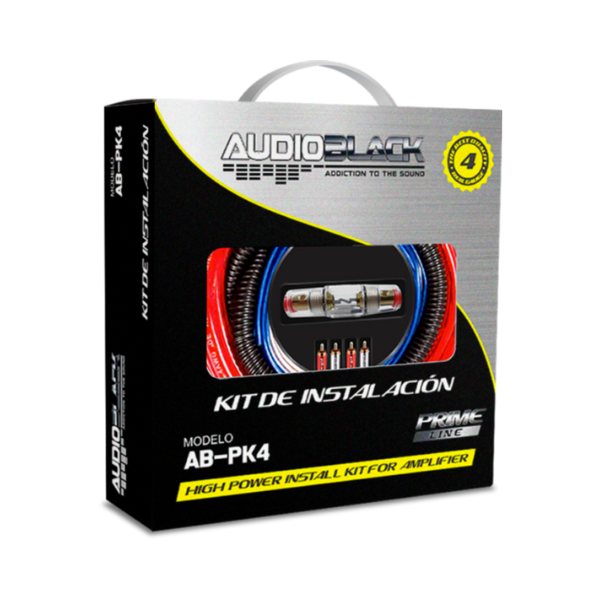 Kit de instalacion AUDIOBLACK calibre 4 AB-PK4