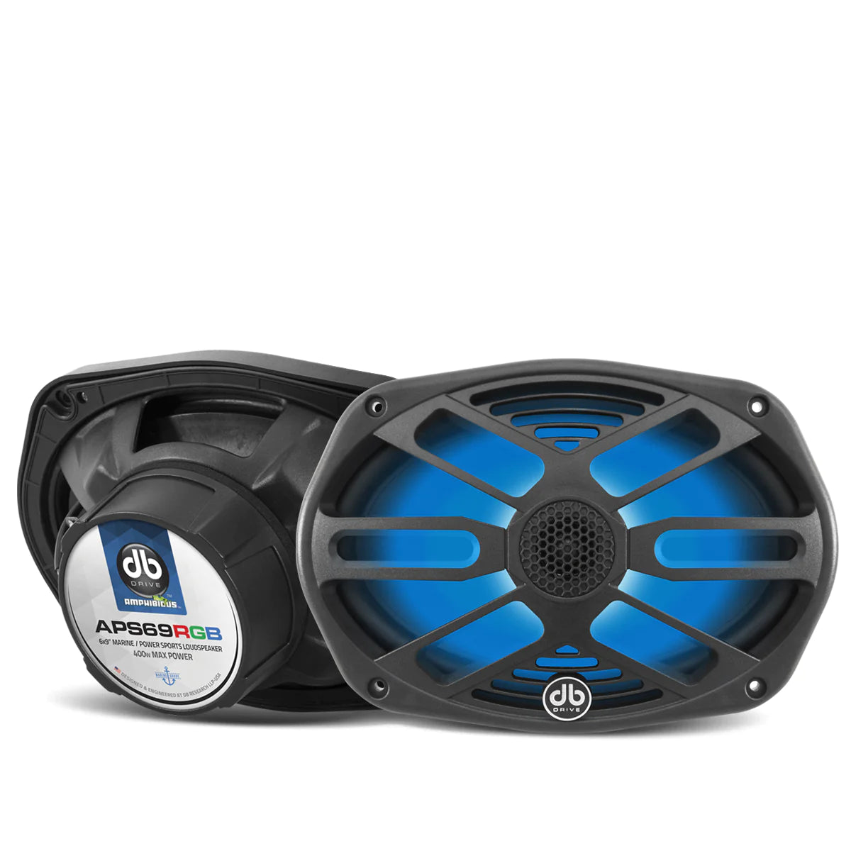 Bocinas Marinas RGB DB Drive APS69RGB 400 Watts Amphibious Serie