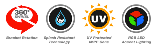 Bocinas de Torres Marinas DB DRIVE APT8RGB-XB De 8 Pulgadas