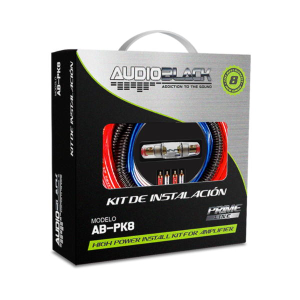 Kit de instalacion AUDIOBLACK calibre 8 AB-PK8
