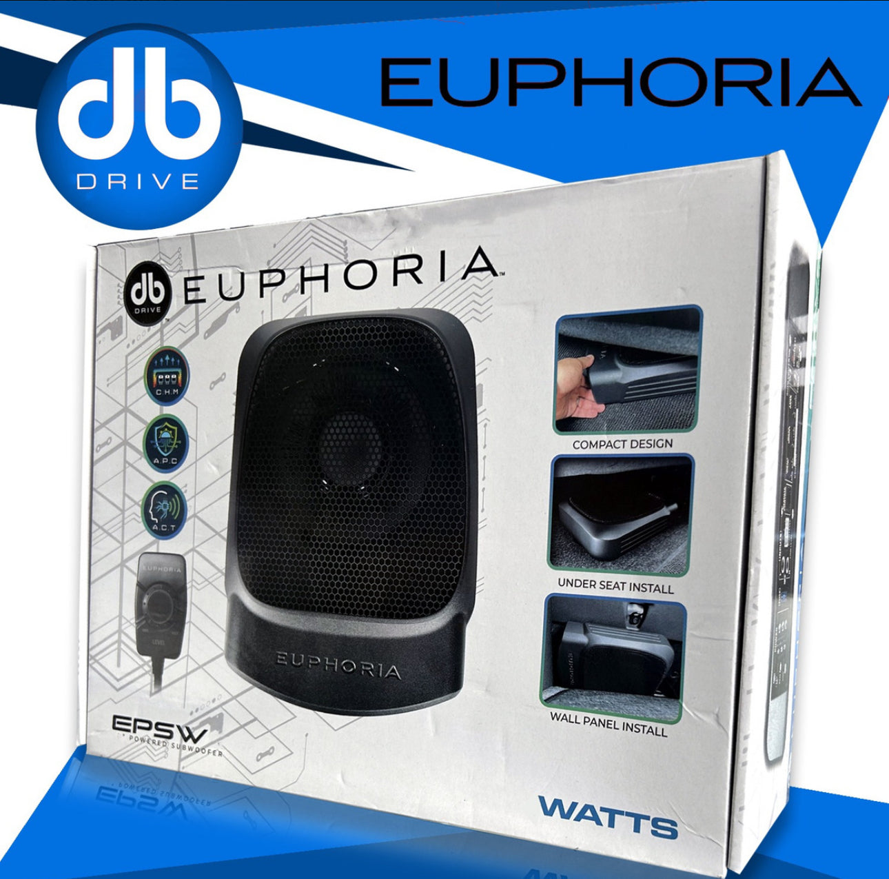 Subwoofer Amplificado Db Drive EPSW10 Euphoria Color Negro