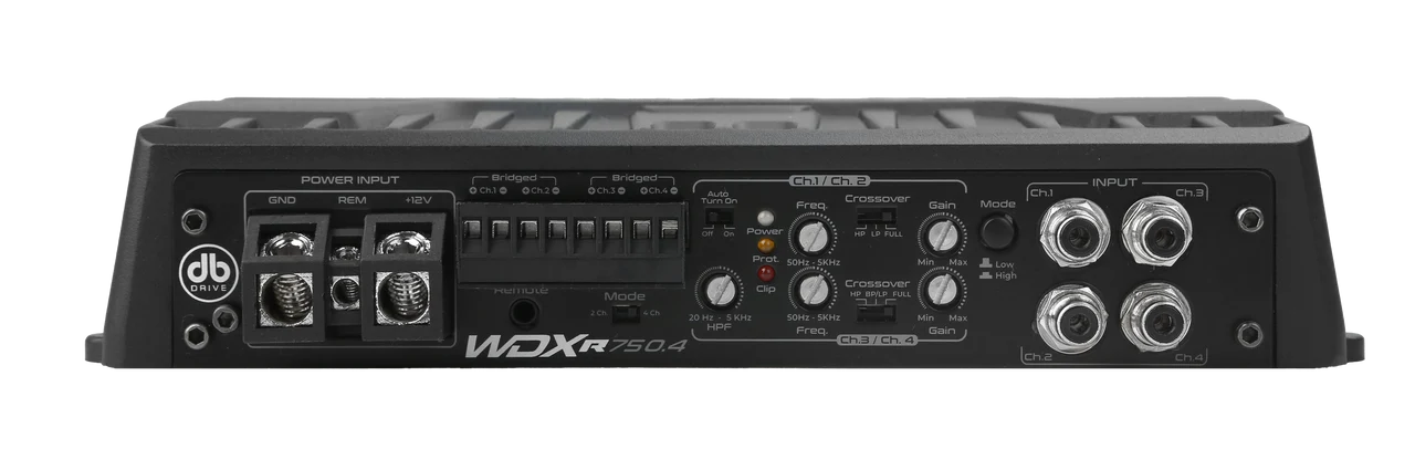 WDX-R750.4 Amplificador Clase D de 4 Canales