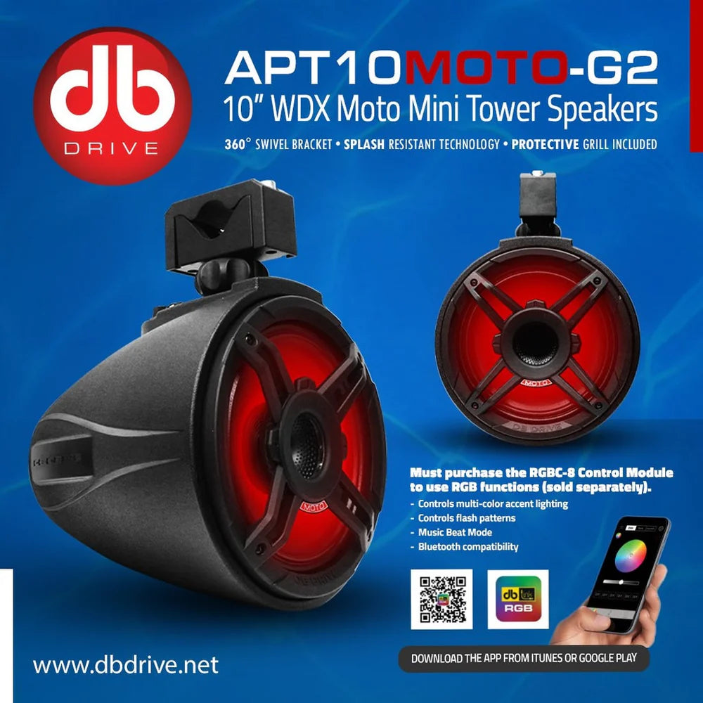 Torres Marinas DB DRIVE APT10MOTO-G2 de 10 Pulgadas